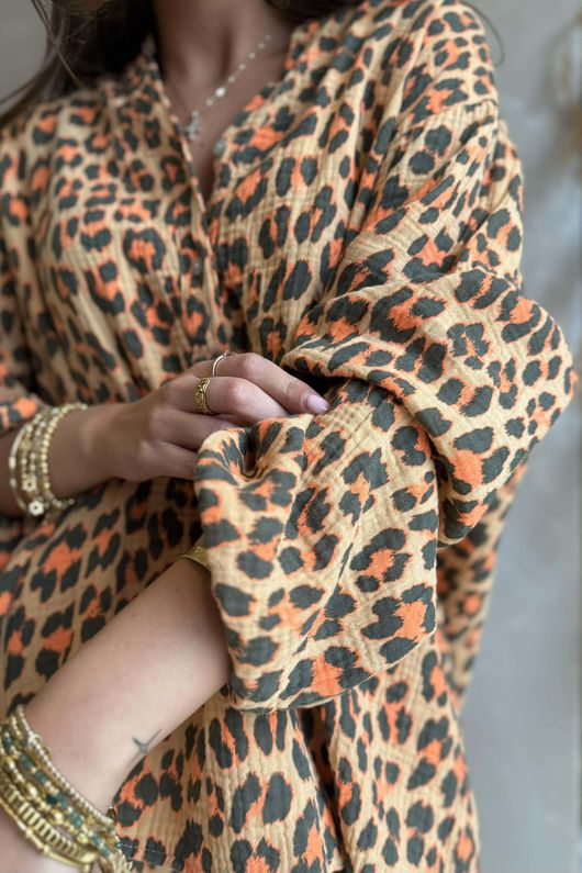 Zanzibar Bubble Cotton Hugh Shirt Tuscan Sun & Mud